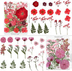 80 Pcs Dried Pressed Flowers for Crafts, Real Natural Dried Pressed Flowers in Vibrant Multicolor Tones for Resin, DIY Art, Jewelry, Candle & Soap Making – Tweezers Included