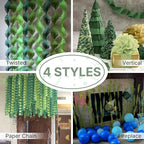PartyWoo Crepe Paper Streamers 4 Rolls 328ft, Pack of Sage Green Crepe Paper for Party, Wedding, Birthday, Baby Shower Decorations (1.8 Inch x 82 Ft/Roll)