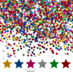 STEFORD 150g Rainbow Star Confetti, 6mm Multicolor Star Glitter Metallic Sequin Sprinkle Stars Rainbow Glitter Confetti for Birthday Party Wedding Halloween Christmas DIY Decorations