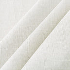 NLMUVW Linen Table Cloth for Rectangle Tables Water Resistant Faux Linen Textured Tablecloth Farmhouse Stain Resistant Decorative Table Cover for Indoor and Outdoor, 54 x 108 Inch, White