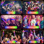 EXCECAR 45PCS Foam Glow Sticks, LED Light Up Foam Sticks with 3 Modes Flashing Changing, Glowing in The Dark for Event Party Wedding Halloween Christmas Concert Supplies