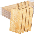 Patelai 12 Packs Wooden Cutting Board Set with Handles Large Kitchen Serving Plain Chopping Board Bulk Gifts for Mom for Vegetables Meat Pizza Cheese Fruit Bread(Bamboo,21.5 x 8.75 Inch)