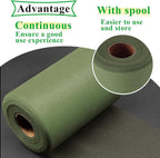 Olive Tulle Fabric Rolls 6 Inch by 100 Yards (300 feet) Fabric Spool Tulle Ribbon for DIY Tutu Bow Baby Shower Birthday Party Wedding Decorations Christmas Craft Supplies