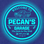 Custom Pickup Truck LED Sign – Personalized Color Changing Acrylic Wall Decor for Garage, Shop, or Man Cave (Garage 2, 16 INCHES)