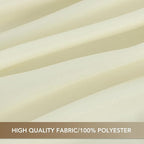 sancua Square Tablecloths 54x54 Inch - Beige Fabric Table Cloth for Square or Round Tables, Washable Polyester Table Cover for Dinner, Holiday Party, Decorative Display Tables