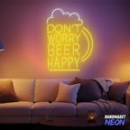 Handmadetnoensign Personalized Billiards Neon Sign, Custom Billiard Decor Led Light, Decorative Wall Art Lights Signs, Lounge, Game Room Gifts For Friends, Kids, Dad, Brother (Beer)