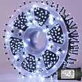 YEGUO 165ft 500 LED Christmas Lights Outdoor Waterproof, White String Lights Indoor, Green Wire Twinkle Tree Light Plug in with 8 Modes Timer Memory