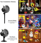 Christmas and Halloween Projector Lights Outdoor Holiday Decoration for Christmas, Halloween, Easter, Independence Day, Thanksgiving, New Year & Birthday Parties
