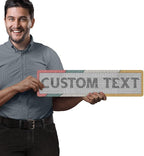 Custom Sign, Custom Street Sign, 11 Font Colors, 13 Font Styles, 4 Hole Options, 22 Sizes, 6x24 Inches, Rust Free DiBound, Fade Resistant, Made in USA by My Sign Center (Fauxsaic 2)