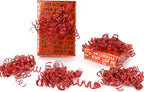 6" Metallic Red Christmas Curly Ribbon Bows for Gift Wrapping Self Adhesive Gift Bows for Holiday Decor, Baskets, Birthday, Wedding, Presents, Party Favors Decorations 6-Count
