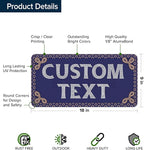 Custom Sign, Custom Street Sign, 11 Font Colors, 13 Font Styles, 4 Hole Options, 22 Sizes, 9x18 Inches, Rust Free DiBound, Fade Resistant, Made in USA by My Sign Center (Fauxsaic 1)