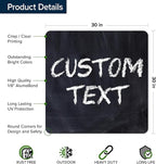 Custom Sign, Custom Street Sign, 11 Font Colors, 13 Font Styles, 4 Hole Options, 22 Sizes, 30x30 Inches, Rust Free DiBound, Fade Resistant, Made in USA by My Sign Center (Chalkboard Black)