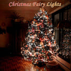 Red and White Bttery Operated Christmas Lights,4 Pack Fairy Lights Battery Operated with Timer,Christmas Tree Lights for Outdoor/Indoor Waterproof,Twinkle Lights for Bedroom Home Christmas Decorations