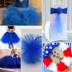 Royal Blue Tulle Fabric Rolls 54 Inch by 10 Yards Fabric Tulle Bolt for Wedding Decorations DIY Tutu Baby Shower Table Skirt Birthday Party Craft Supplies
