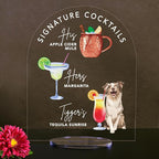 Pet Signature Drink Wedding Signs
