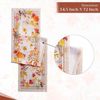 Maison d' Hermine Table Runner 100% Cotton Single Layer Table Runners 72 inches Long for Thanksgiving Christmas Decorations Home Kitchen Dining Party Wedding (Amarante, 14.5" x 72")