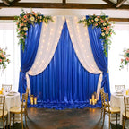10x10ft Shimmer Royal Blue Sequin Backdrop Curtain for Parties, Thick Wrinkle Free Glitter Blue Photo Backdrop Drapes Curtains for Birthday Wedding Photography Background-2 Panels 5x10ft