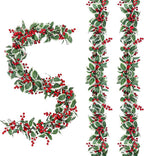 MAKHOT 2-Piece Christmas Garland Suitable for Christmas Holiday Fireplace Indoor and Outdoor Decor.