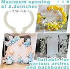 LemonRoad 10 Pack Large Balloon Arch Clips Plastic Transparent Backdrop Spring Clamps 3.5 Inch Heavy Duty Clip for Balloon Arch Kit Birthday Decoration Crafts Woodworking Photography Studios (Beige)