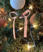 Pink Velvet Ribbon 5/8'' 25 Yards for Christmas Tree, Gift Wrapping, Flower Bouquet, Wreath Decorations, Bow Making
