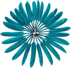 FeelfunFeather 120pcs Peacock Blue Goose Cochettes Feather Natural Bulk 4-6 inch 10-15cm for Wedding Party Christmas Decorations DIY Crafts Goose Cochettes Feather