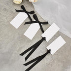 60pcs Name Cards for Table Setting, Place Cards, Wedding Place Cards.Wedding Name Tags.Present Tags with String Attached.and Reserved Signs for Wedding Seating (Black)