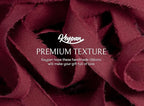 Burgundy Ribbon 5/8" x 21 Yards with Frayed Fringe Fabric Cotton Ribbons for Gift Wrapping Wedding Invitations Flower Bouquet Baby Shower