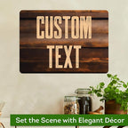Custom Sign, Custom Street Sign, 11 Font Colors, 13 Font Styles, 4 Hole Options, 22 Sizes, 10x14 Inches, Rust Free DiBound, Fade Resistant, Made in USA by My Sign Center (Vintage Wood)