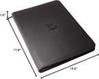 TopDeck 1000 Card Binder - TCG Portfolio - 16 Pocket Card Binder - Ringless Binder Compatible with Pokemon Cards, Yu-Gi-Oh, Magic the Gathering, and More - Side Load Sleeves - Cards Album (Black)