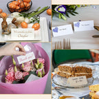 Quacc 50 PCS Blank Place Cards, 3.54" x 1.97" Name Place Cards Tent Cards for Wedding, Table, Holiday (White)