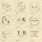 Wedding Embosser Custom - Embosser Stamp Custom for Card, Napkin, Invitation and Envelope, Personalized Wedding Stamp with Name, Initials and Logo - Wedding 04