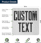 Custom Sign, Custom Street Sign, 11 Font Colors, 13 Font Styles, 4 Hole Options, 22 Sizes, 24x24 Inches, Rust Free DiBound, Fade Resistant, Made in USA by My Sign Center (Concrete)