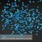 PATIKIL 4000 Pcs Wedding Table Scatter Confetti Crystals 6mm Acrylic Diamonds Vase Fillers Gems for Table Centerpiece Decorations Party Vase Beads, Blue