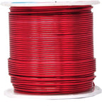 Mandala Crafts 18 Gauge Anodized Aluminum Craft Wire for Jewelry Making - 450 FT Colored Flexible Silver Black Gold Purple Red Kelly Green Wire - Bendable for Bonsai Armature Crafting Sculpting