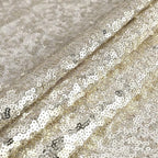 OQSQ Champagne Rectangle Sequin Tablecloth - 60x102 inch, Glitter Drape Table Cloth, Sparkle Sequence Table Overlays for Wedding Birthday Party Baby Bridal Shower