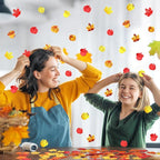 MARFOREVER Fall Thanksgiving Glitter Confetti, Fall Party Decorations Autumn Metallic Foil Confetti Maple Leaves Pumpkin Turkey Acorn Scatter Table Centerpiece Sprinkles Sequins for Fall Party Favors