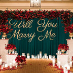 MYSKY HOME 10ft x 8ft Green Backdrop Curtains for Parties, Weddings, Stage, Baby Showers, Birthdays - 5ft x 8ft, 2 Panels
