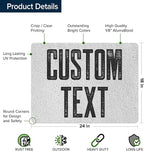 Custom Sign, Custom Street Sign, 11 Font Colors, 13 Font Styles, 4 Hole Options, 22 Sizes, 18x24 Inches, Rust Free DiBound, Fade Resistant, Made in USA by My Sign Center (Concrete)