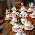 Ephlyn 30Pcs He Asked She Said Yes Cupcake Toppers Glitter Engagement Cupcake Toppers Diamond Ring Heart Love I Do Cupcake Picks for Engagement Wedding Party Cake Decorations Multicolor