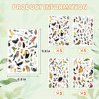 Bird Stickers 850 Count Tropical Bird Parrot Flamingo Peacock Hummingbirds Stickers Animal Party Favors Gifts Sticky Decor for Scrapbook Calendar Planner Gift Wrap Decor