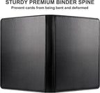 GEAoffice Trading Card Binder 16 Pockets, Premium Large 1000 Card Binder Holds 1000+, Side Loading Collection Album Folders for YuGiOh, MTG, TCG, Games& Sports, Carbon Black