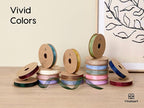 Vitalizart 3/8" x 90 Yards Organza Ribbon Pastel Color 9 Rolls x 10 Yd Sheer Ribbon for Gift Wrapping Crafts Christmas Tree Bows Wedding Invitations Wreaths Party Decor Bouquet DIY Projects