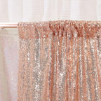 Poise3EHome Rose Gold Sequin Backdrop, 20Ft x 10Ft Glitter Photography Background Curtains for Party Baby Shower Wedding Birthday Christmas Thanksgiving Halloween Decoration