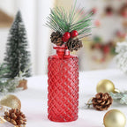 Bud Vases 15 Pcs for Centerpieces Wedding,Flower Vases in Bulk for Rustic Home Decor,Small Vases for Wedding,Mother's Day,Graduation,Christmas,Birthday Party,Valentine's Day(Wine)