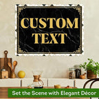 Custom Sign, Custom Street Sign, 11 Font Colors, 13 Font Styles, 4 Hole Options, 22 Sizes, 18x24 Inches, Rust Free DiBound, Fade Resistant, Made in USA by My Sign Center (Marble Tile)