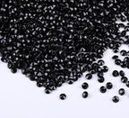 10000 pcs/Pack Wedding Table Scatter Confetti Crystals Acrylic Diamonds Vase Fillers 4.5 mm Rhinestones for Wedding, Bridal Shower, Vase Beads Decorations (Black)