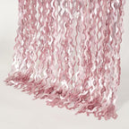 4 Pack 3.3x6.6ft Pink Tinsel Curtain Party Backdrop - Wavy Foil Fringe Curtain Party Streamers for Girl Princess Bachelorette Disco Party Decorations