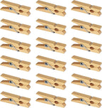 Mini Natural Wooden Clothespins, 60pcs, 1.4 Inch Photo Paper Peg Pin Craft Clips for Scrapbooking, Arts & Crafts, Hanging Photos (60pc Natural)