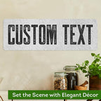 Custom Sign, Custom Street Sign, 11 Font Colors, 13 Font Styles, 4 Hole Options, 22 Sizes, 6x18 Inches, Rust Free DiBound, Fade Resistant, Made in USA by My Sign Center (Concrete)