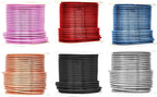 Mandala Crafts 12 Gauge Anodized Aluminum Craft Wire for Jewelry Making - 276 FT Colored Flexible Silver Copper Black Pink Ice Blue Red Wire - Bendable for Bonsai Armature Crafting Sculpting
